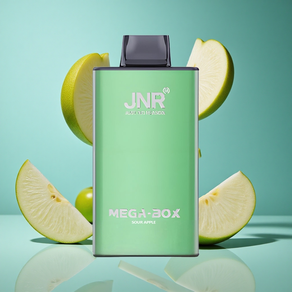 Кисела Ябълка JNR Mega Box 25000 Пуфове Dual Mesh Bulgaria vapes