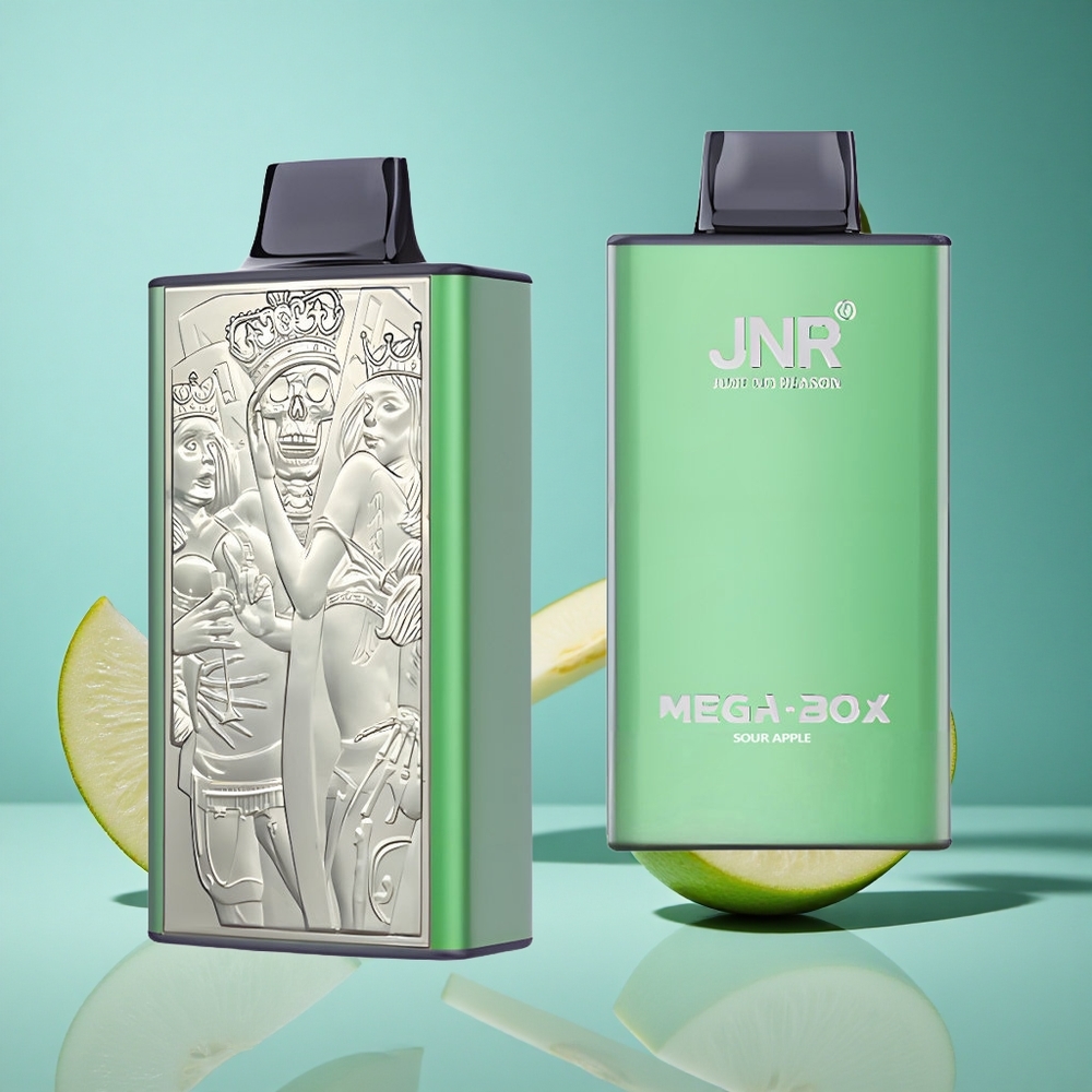 Кисела Ябълка JNR Mega Box 25000 Пуфове Dual Mesh Bulgaria vapes