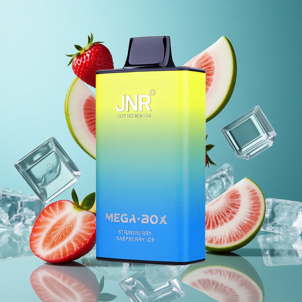 Ягода Малина Лед JNR Mega Box 25000 Пуфове Dual Mesh Coil Bulgaria vapes