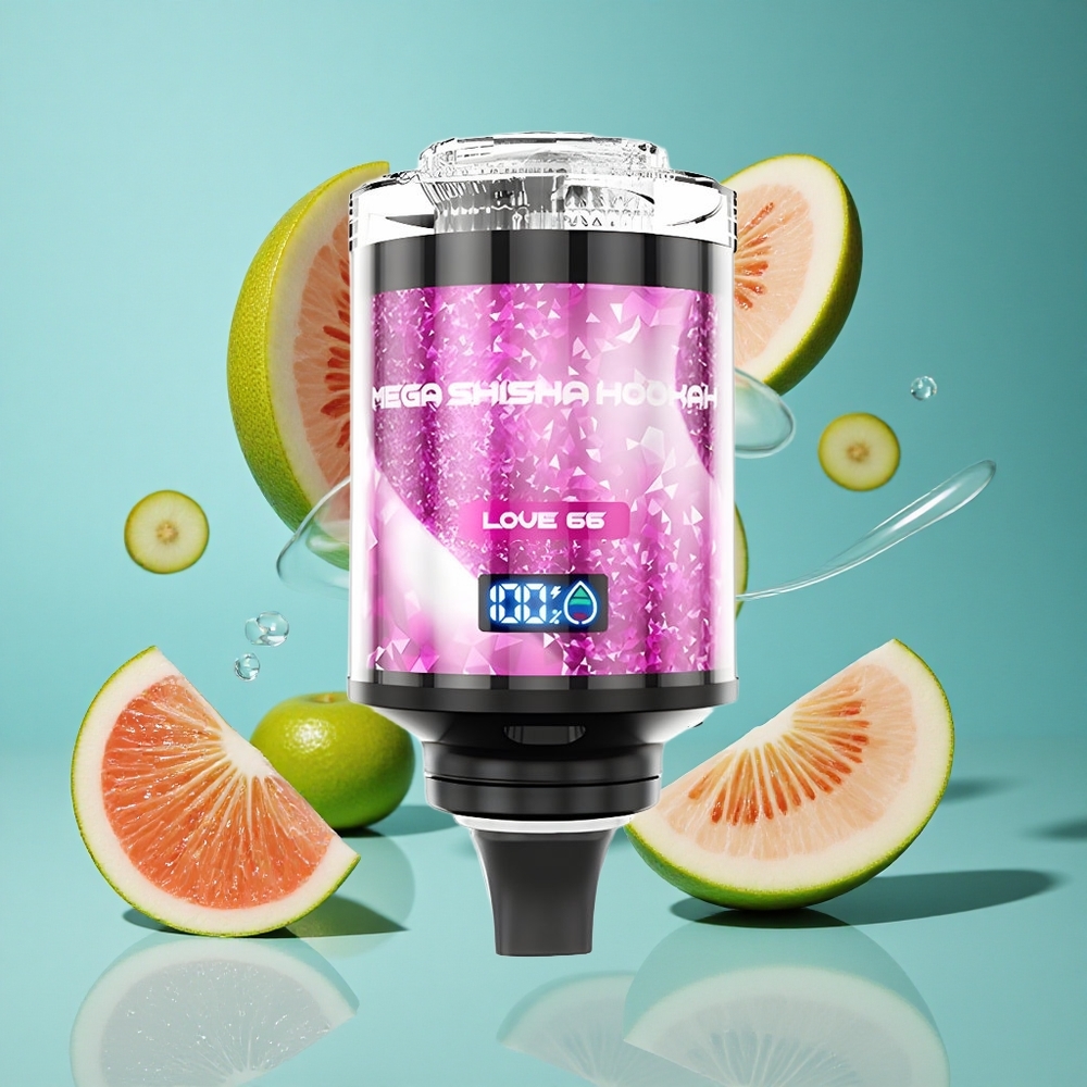 Любов 66 JNR Mega Shisha Hookah 100K Настройваем въздушен поток Интерактивен екран Bulgaria vapes