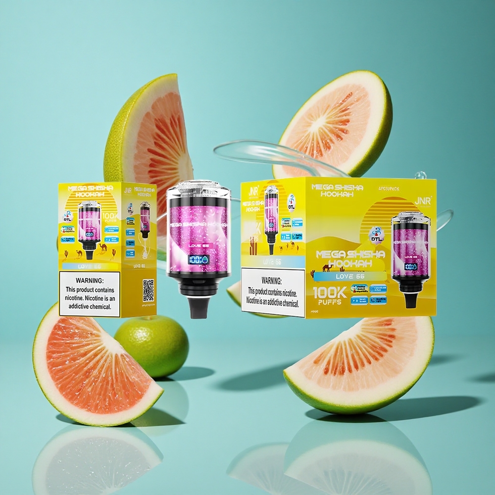 Любов 66 JNR Mega Shisha Hookah 100K Настройваем въздушен поток Интерактивен екран Bulgaria vapes
