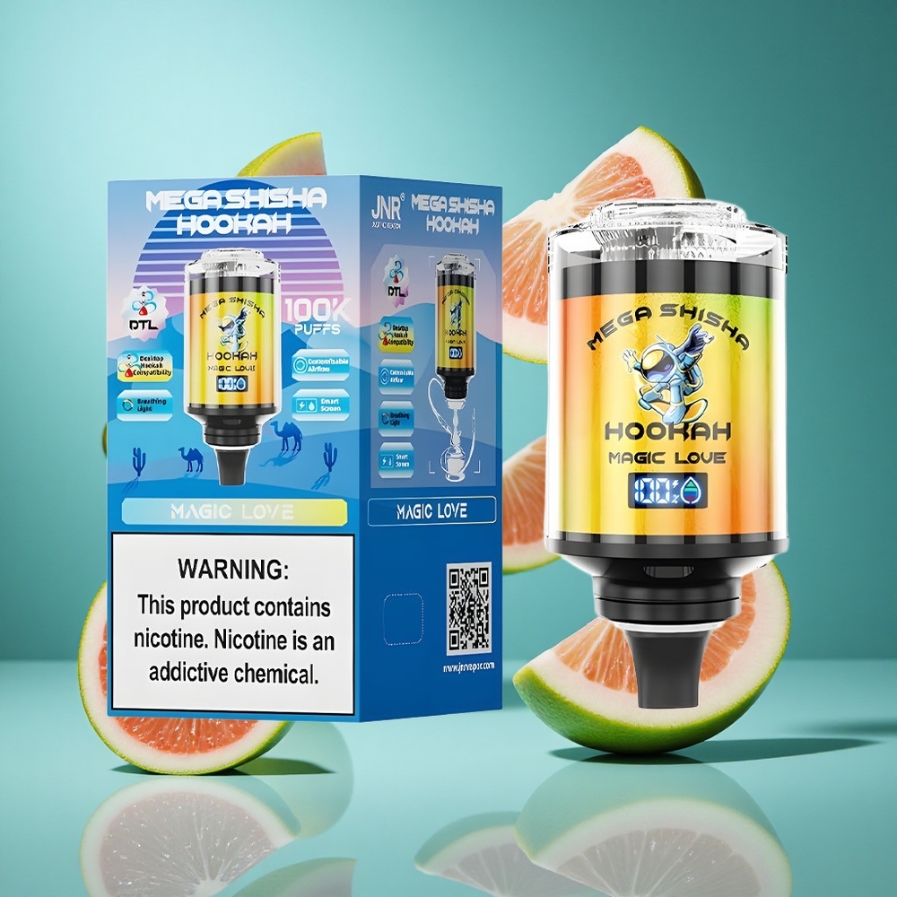 Вълшебна любов JNR Mega Shisha Hookah 100K Десктоп съвместимост Bulgaria vapes