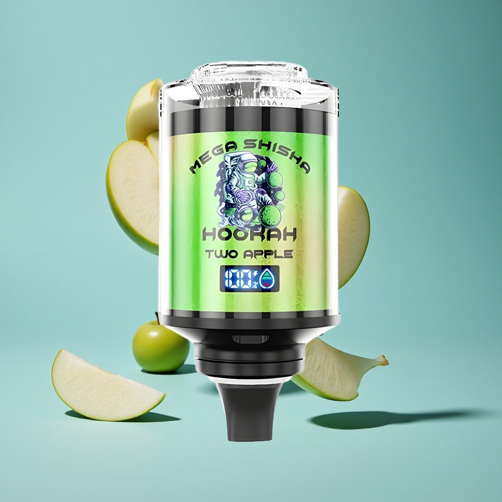 Две Ябълки JNR Mega Shisha Hookah 100K Пуфове Тип-C бързо зареждане Bulgaria vapes