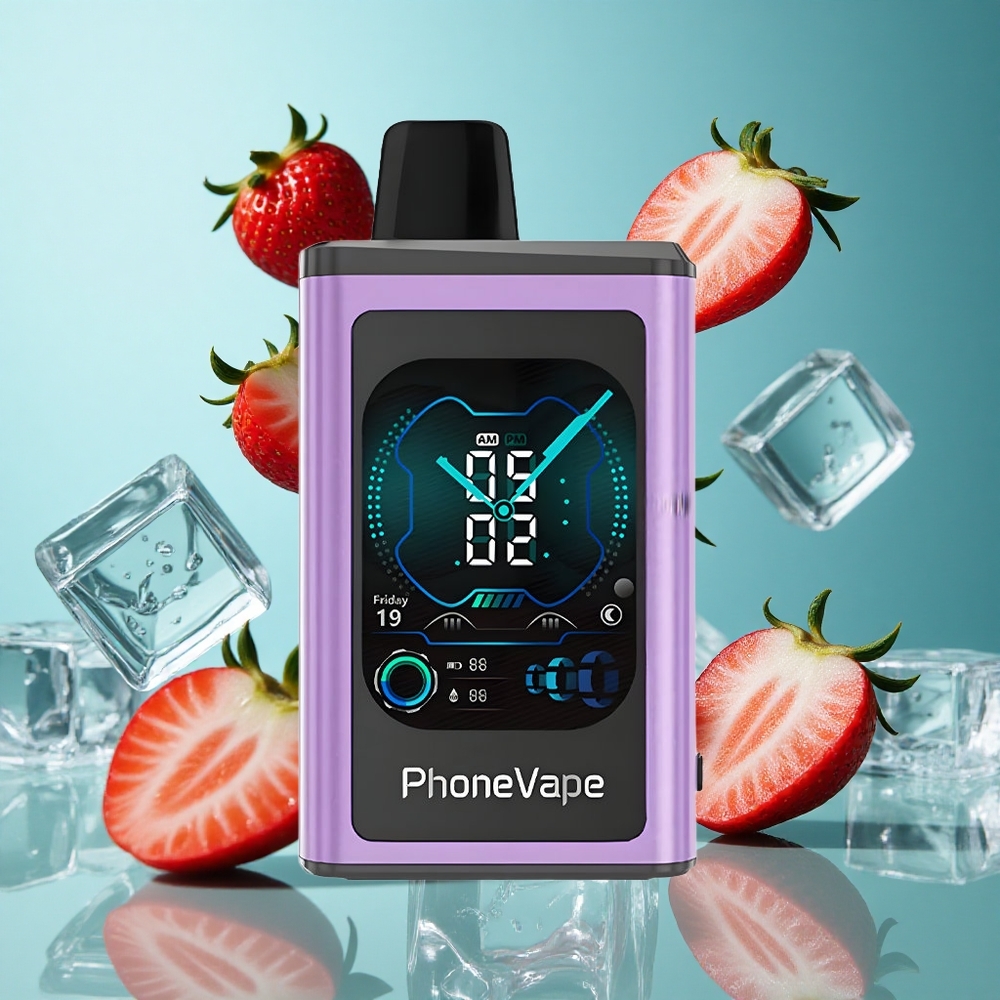 Ягодов лед JNR PhoneVape 30000 Пуфове Регулируем въздушен поток App Controlled Bulgaria vapes