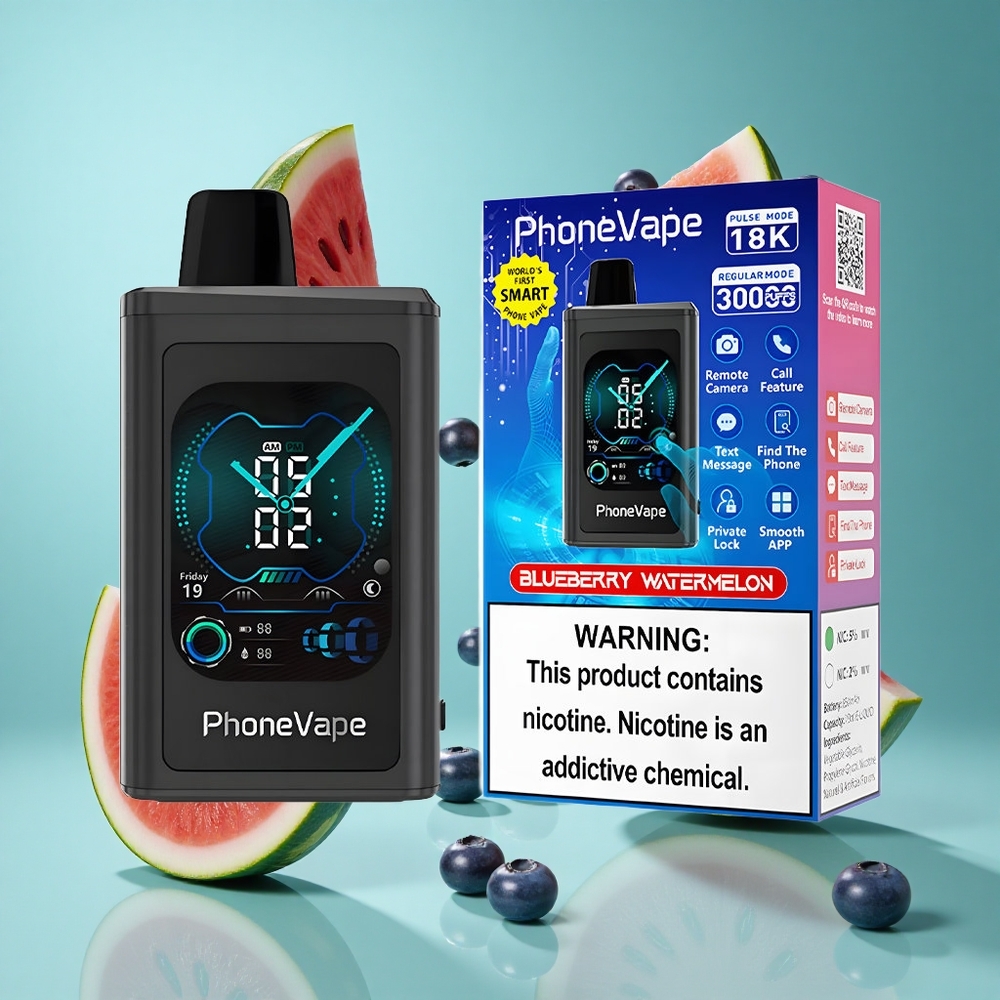 Боровинка Диня JNR PhoneVape 30000 Пуфове Регулируем въздушен поток Дисплей Bulgaria vapes