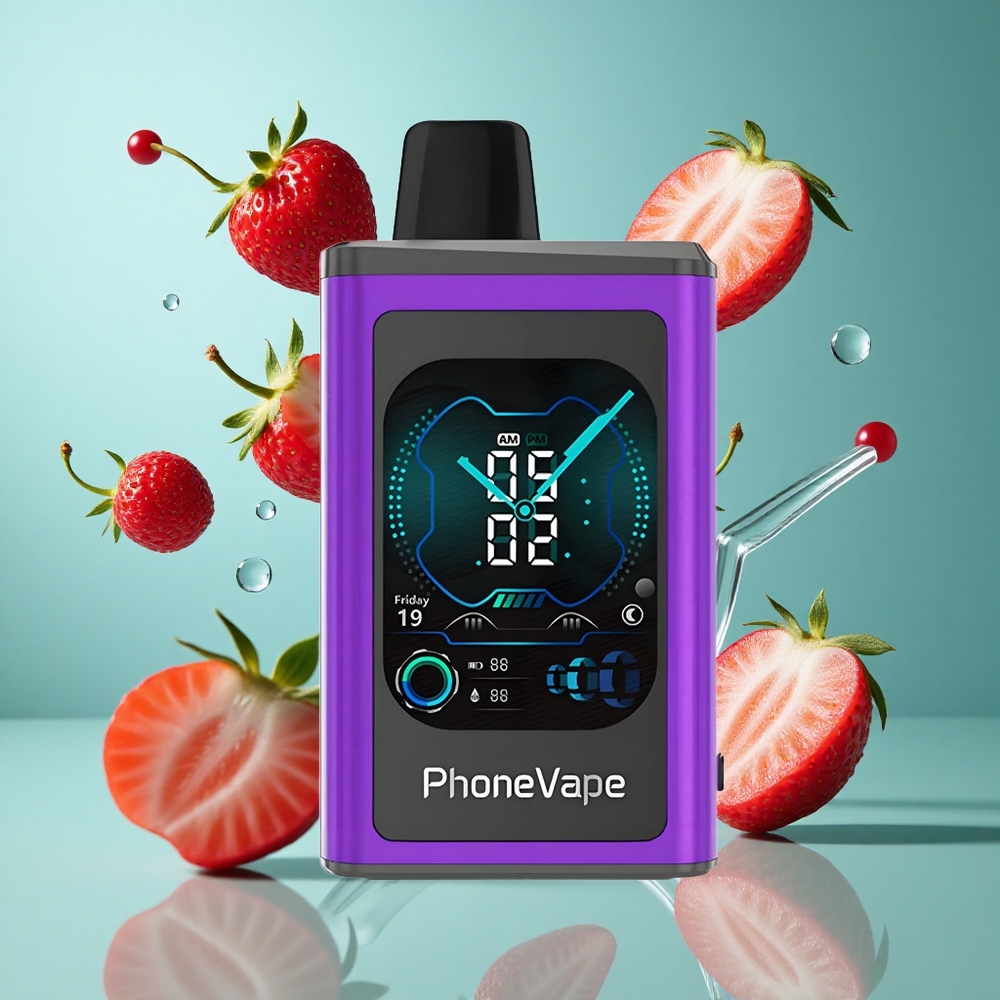 Череша Ягода JNR PhoneVape 30000 Пуфове Регулируем въздушен поток Турбо режим Bulgaria vapes