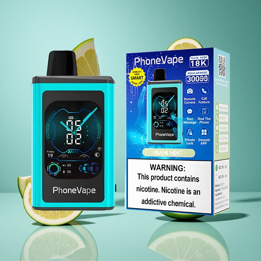 Мента Микс JNR PhoneVape 30000 пуфовa Тип-C Батерия Режим Турбо Bulgaria vapes