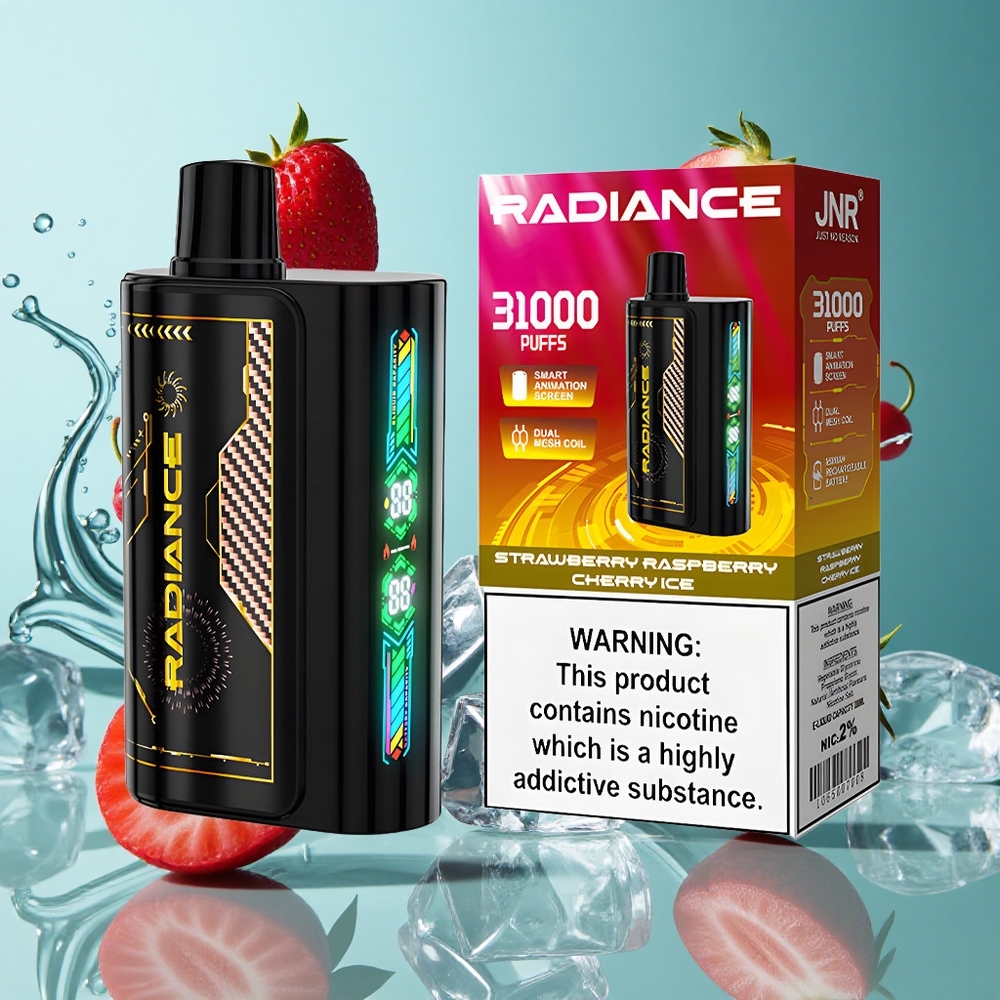 Ягода Малина Череша Лед JNR Radiance 31000 Въздухотеглилки Двойна Мрежеста Намотка Bulgaria vapes