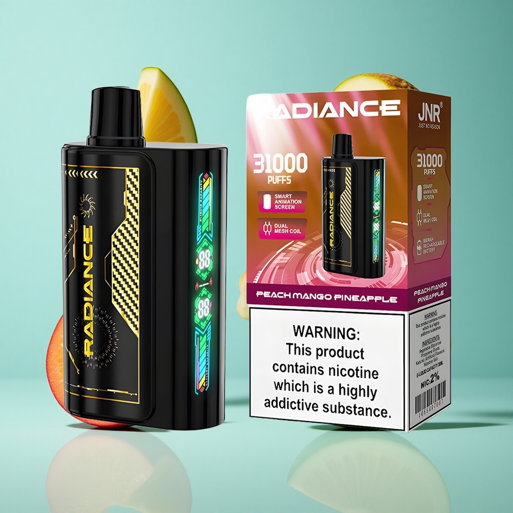 Праскова Манго Ананас JNR Radiance 31000 Пуфове Dual Mesh Bulgaria vapes