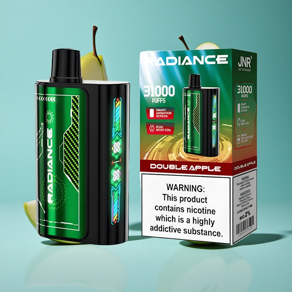 Двойна ябълка JNR Radiance 31000 пуфоса Smart Animation Screen Bulgaria vapes