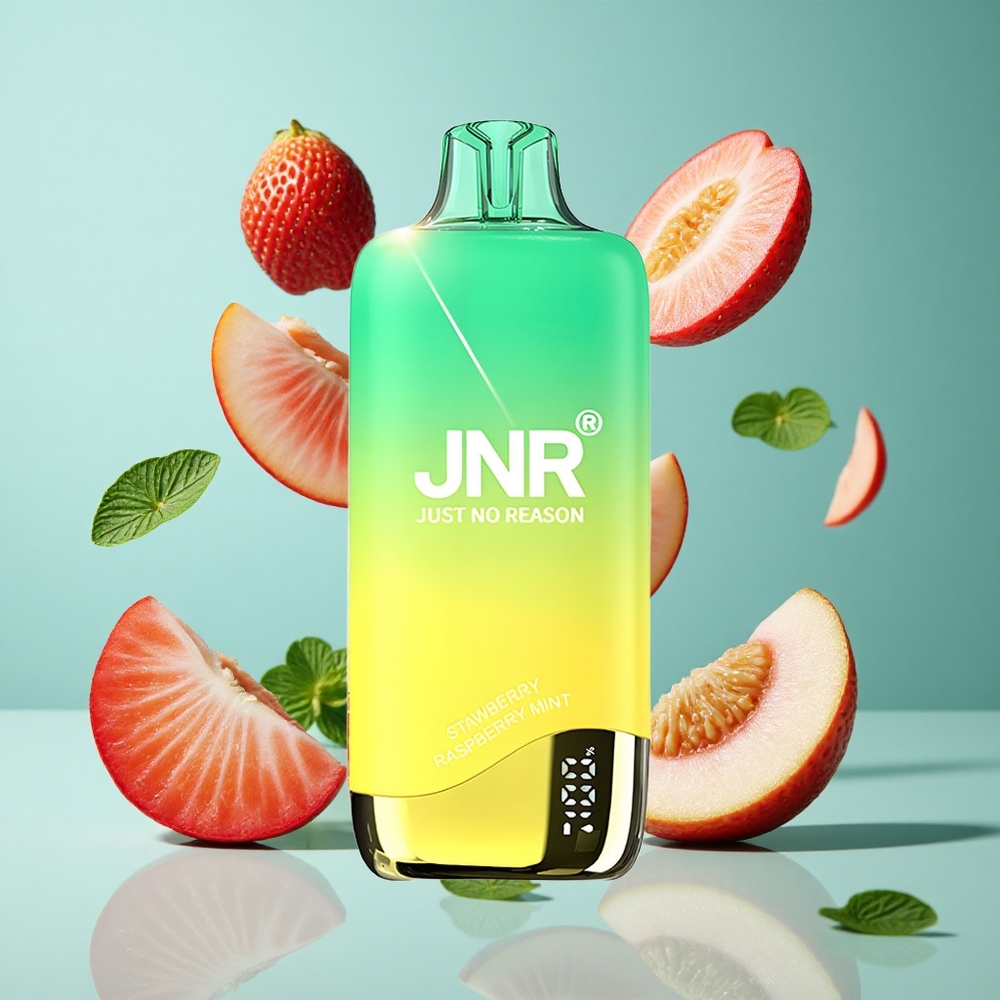 Ягода Праскова Мента JNR Rainbow 10500 Пуфове 18ml Течност Bulgaria vapes