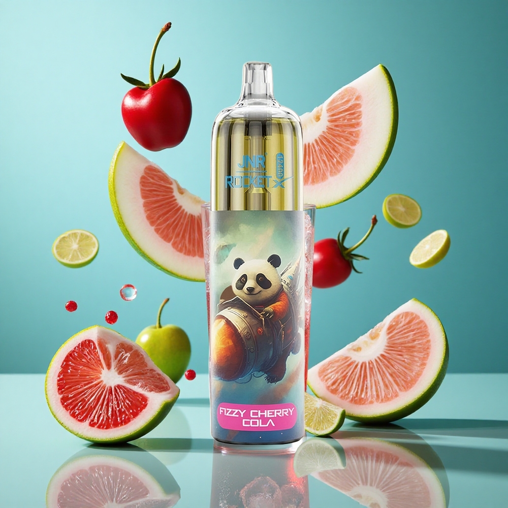 Газирана Черешова Кола JNR Rocket-X 12400 Пуфове RGB светлини Bulgaria vapes