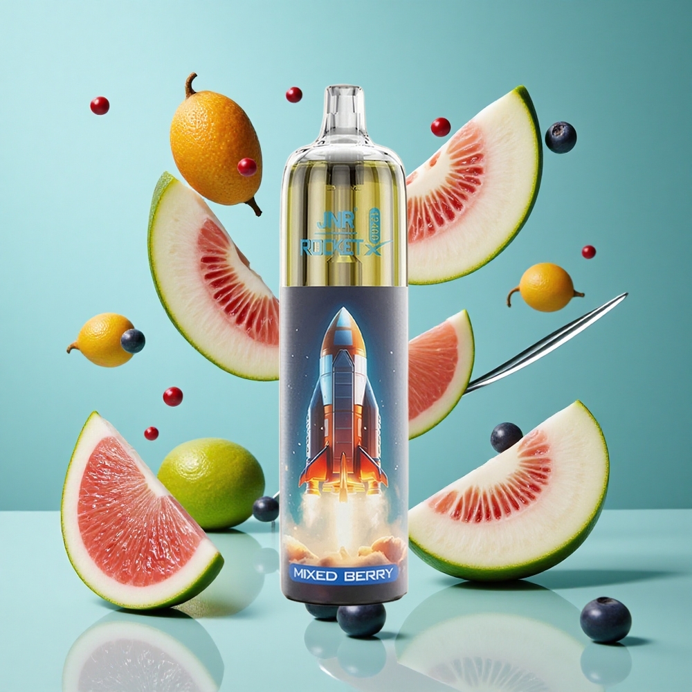 Смесени горски плодове JNR Rocket-X 12400 Пуфове RGB светлини Bulgaria vapes