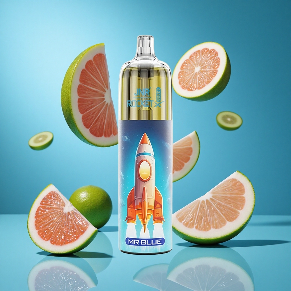 Синьо JNR Rocket-X 12400 Пуфове RGB светлини Bulgaria vapes