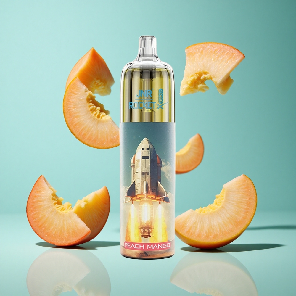 Праскова Манго JNR Rocket-X 12400 Пуфове RGB светлини Bulgaria vapes