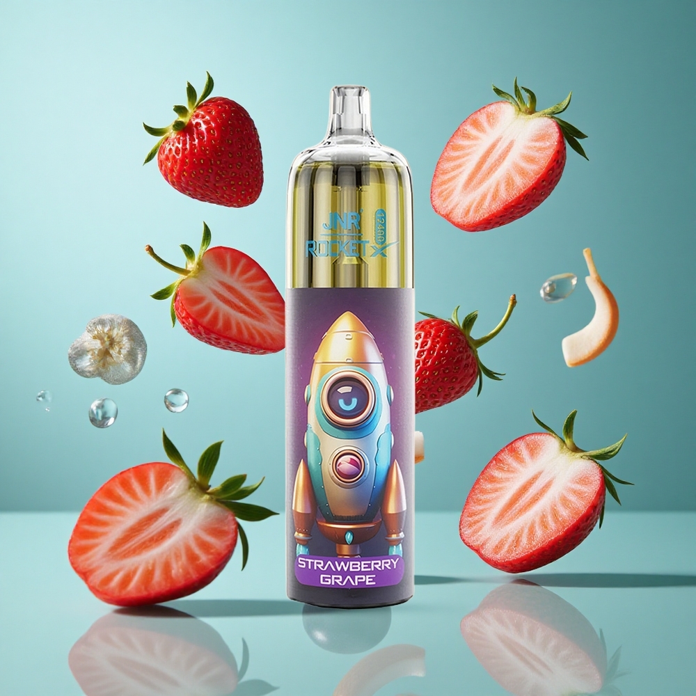 Ягода Грозде JNR Rocket-X 12400 Пуфове RGB светлини Bulgaria vapes