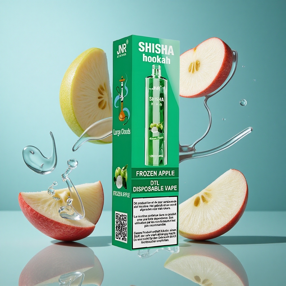 Замразена Ябълка JNR Shisha Hookah 12000 Пуфове 750mAh батерия Bulgaria vapes