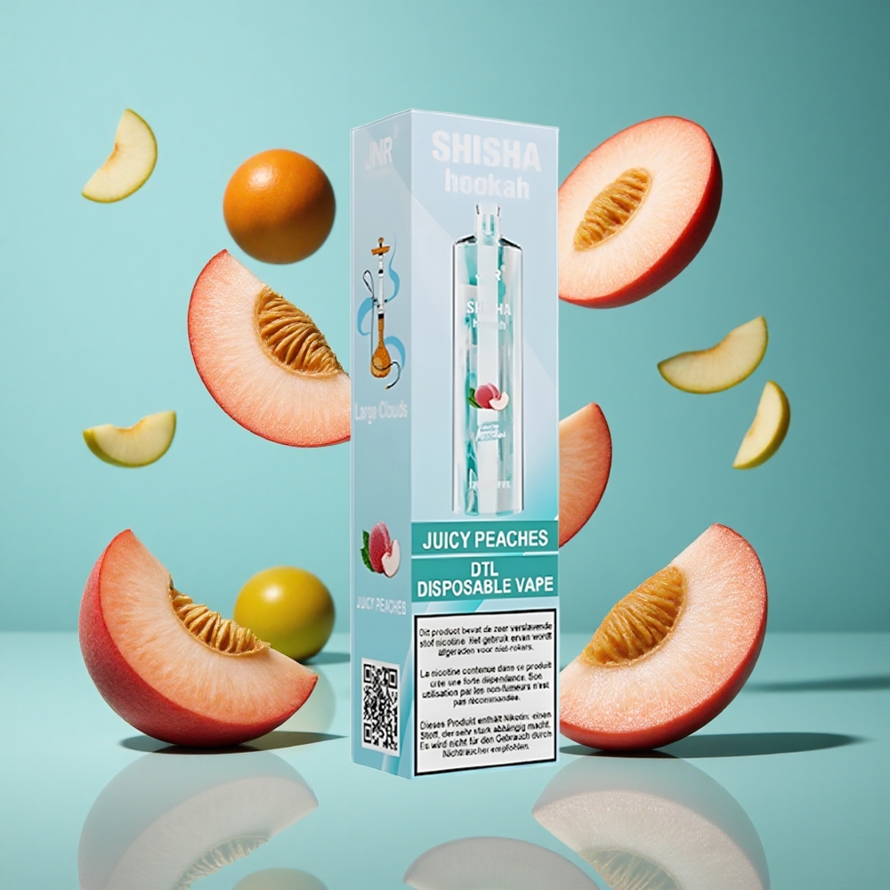 Сочени праскови JNR Shisha Hookah 12000 Пуфове 750mAh Bulgaria vapes