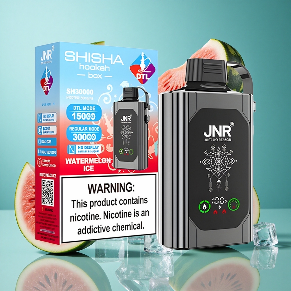 Диня Лед JNR Shisha Hookah Box 20500 Пуфове 25мл Dual Mesh Coil Bulgaria vapes