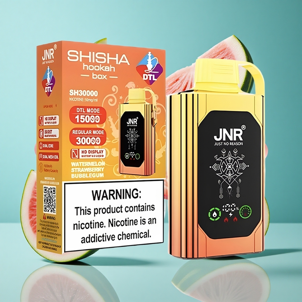 Диня Ягода Дъвка JNR Shisha Hookah Box 20500 Пуфове Dual Mesh Coil Bulgaria vapes