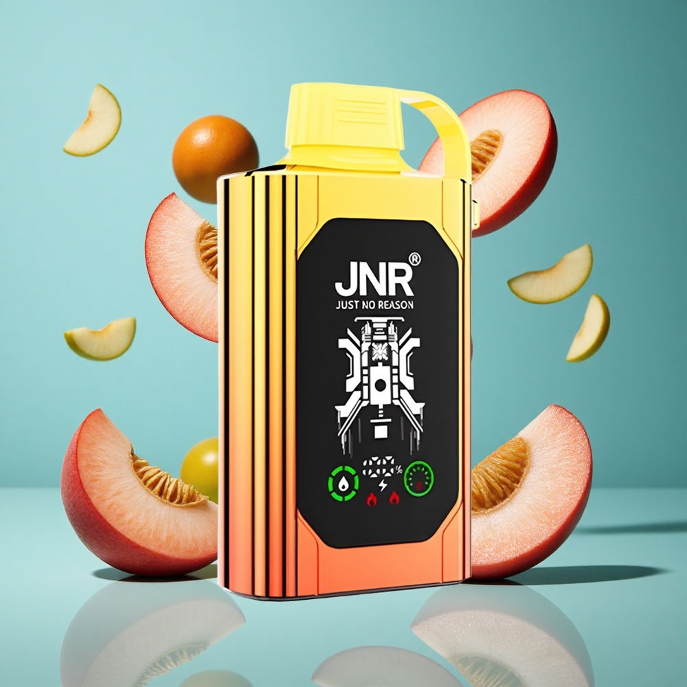 Сочени Праскви JNR Shisha Hookah Box 20500 Пуфове HD Дисплей Bulgaria vapes