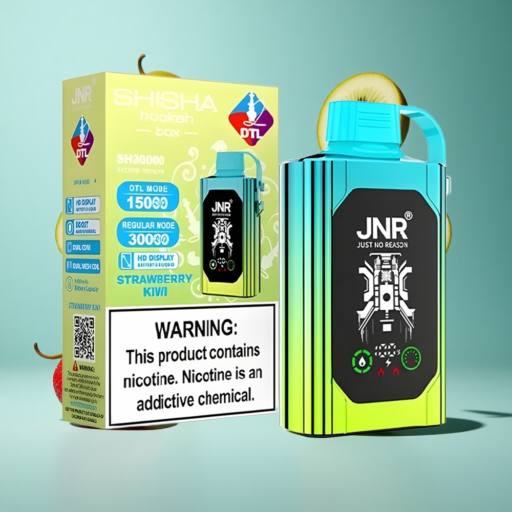 Ягода Киви JNR Shisha Hookah Box 20500 Пуфове HD Дисплей Bulgaria vapes