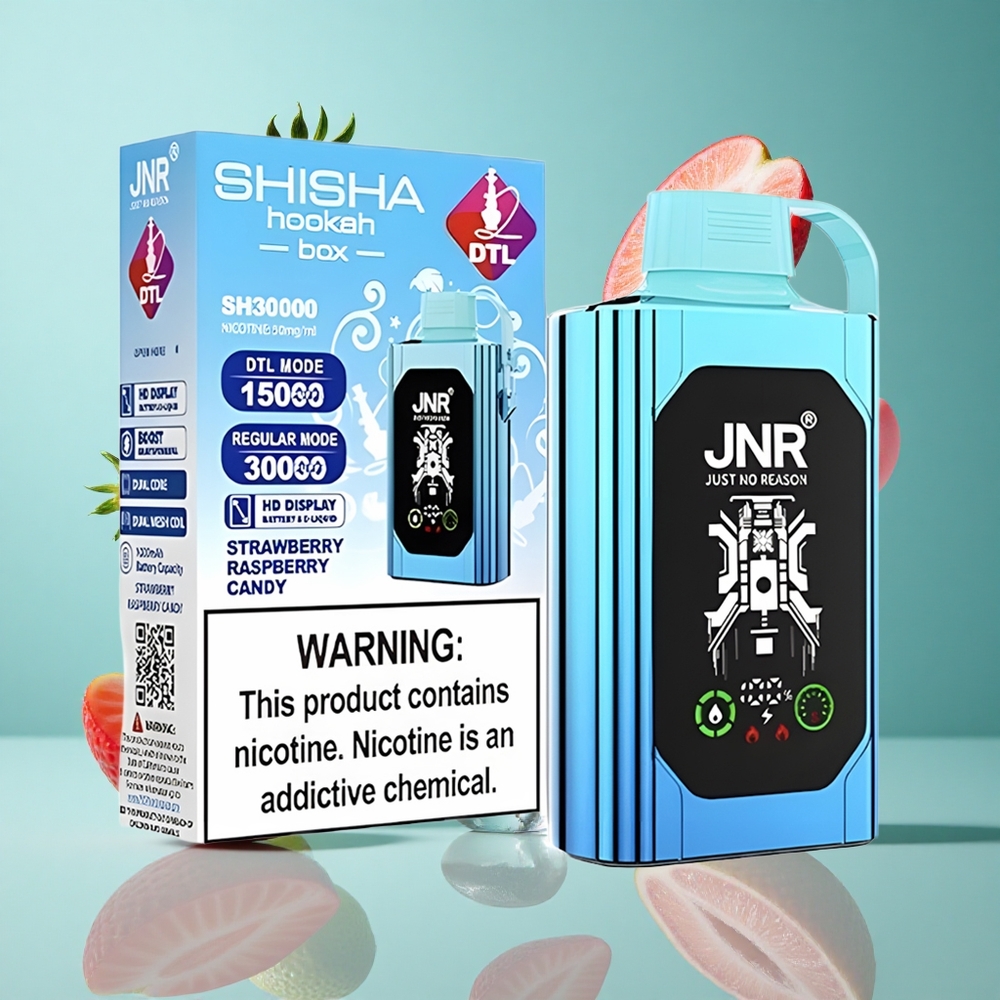 Ягода Малина Бонбон JNR Shisha Hookah Box 20500 Пуфове HD Дисплей Bulgaria vapes