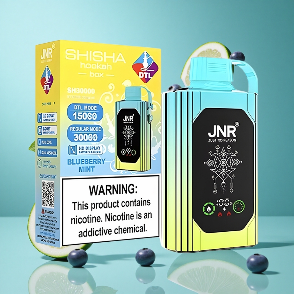 Боровинково Мента JNR Shisha Hookah Box 20500 Пуфове HD Display Bulgaria vapes