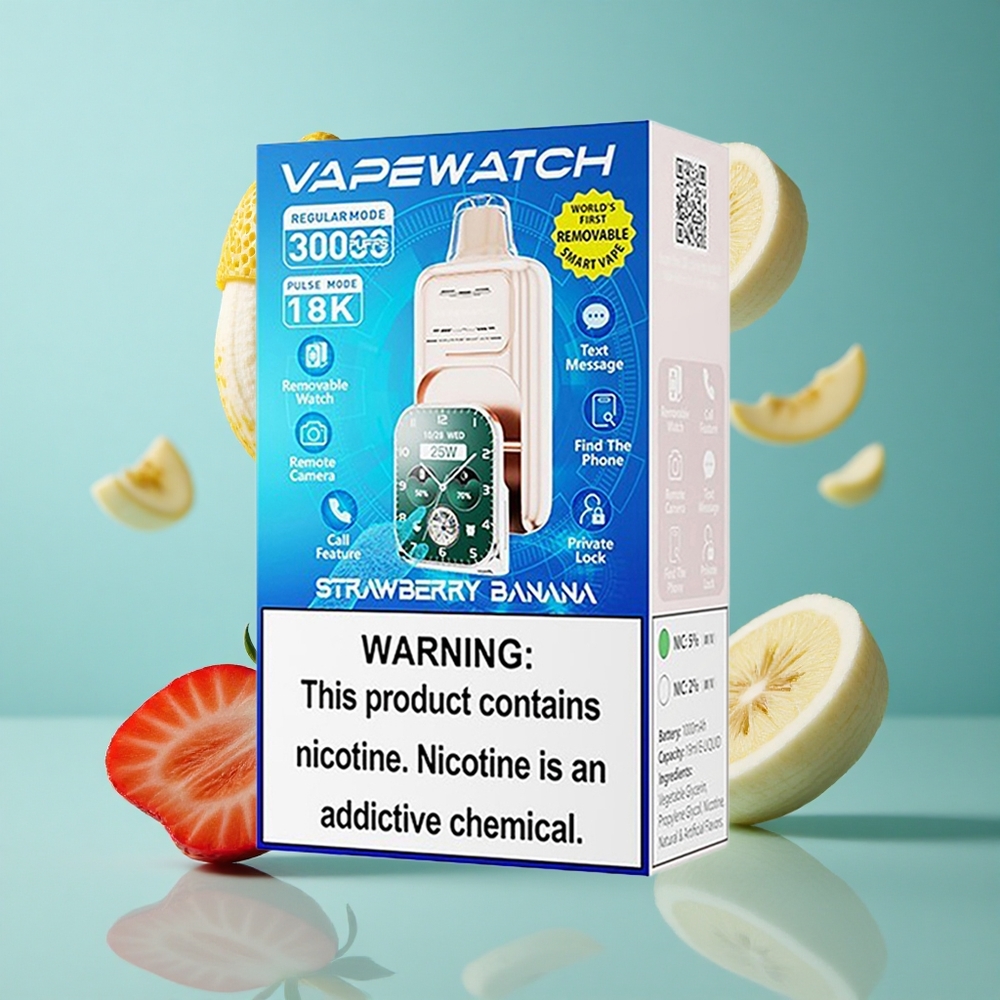 Ягода Банан JNR Vape Watch 30000 Пуфове 1000mAh Батерия Bulgaria vapes