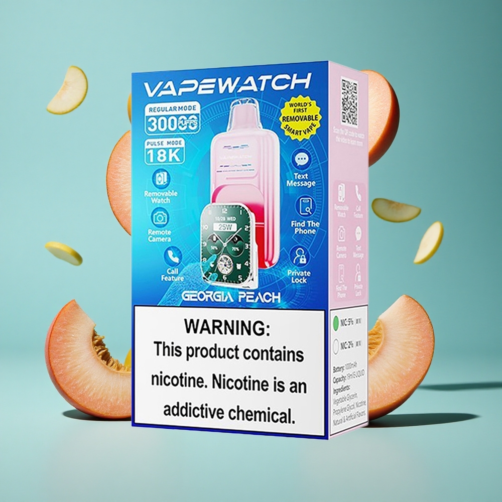 Комбинация праскова JNR Vape Watch 30000 Пуфове 19mL Bulgaria vapes