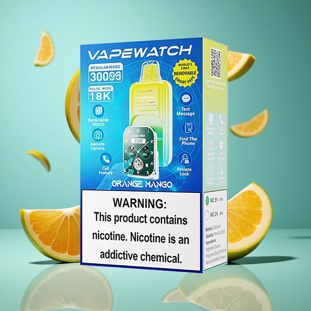 Портокал Манго JNR Vape Watch 30000 пуфиса 19mL Bulgaria vapes