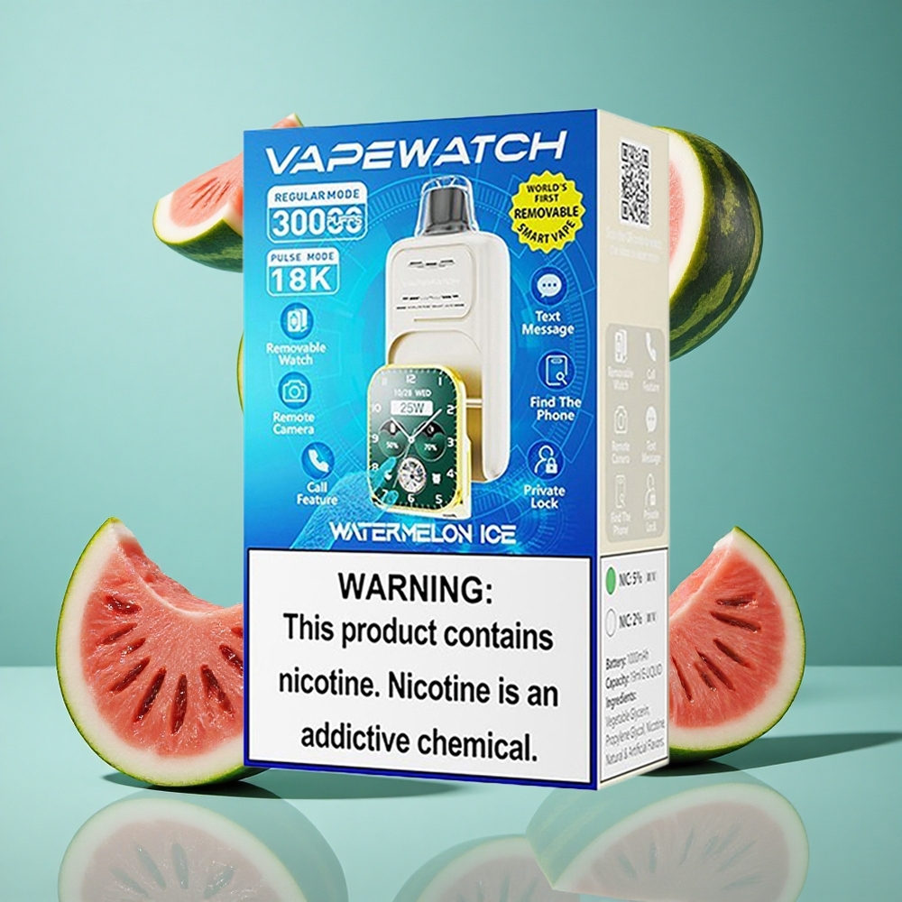 Диня Лед JNR Vape Watch 30000 Пуфове 19mL Dual Mesh Coil Bulgaria vapes