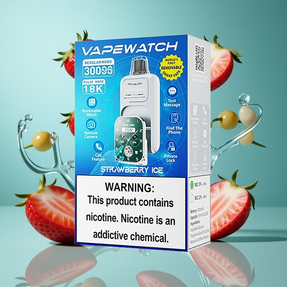 Ягода Лед JNR Vape Watch 30 000 Въздухоизточители 19мл Батерия 1000mAh Bulgaria vapes