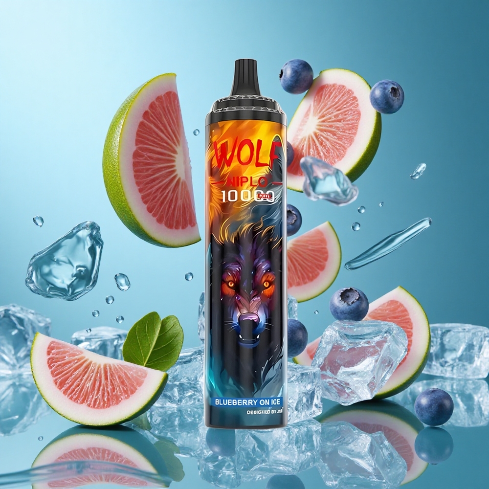 Боровинково Ледено JNR Wolf Niplo 10000 Пуфове 20мл Течност Bulgaria vapes