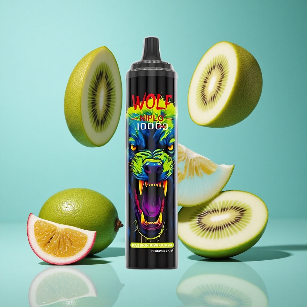 Страст Киви Гуава JNR Wolf Niplo 10000 Пуфове 20мл Течност Bulgaria vapes