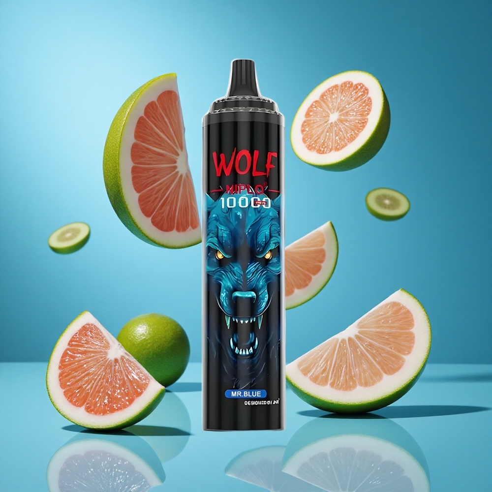 Синьо JNR Wolf Niplo 10000 Пуфове 20ml Bulgaria vapes