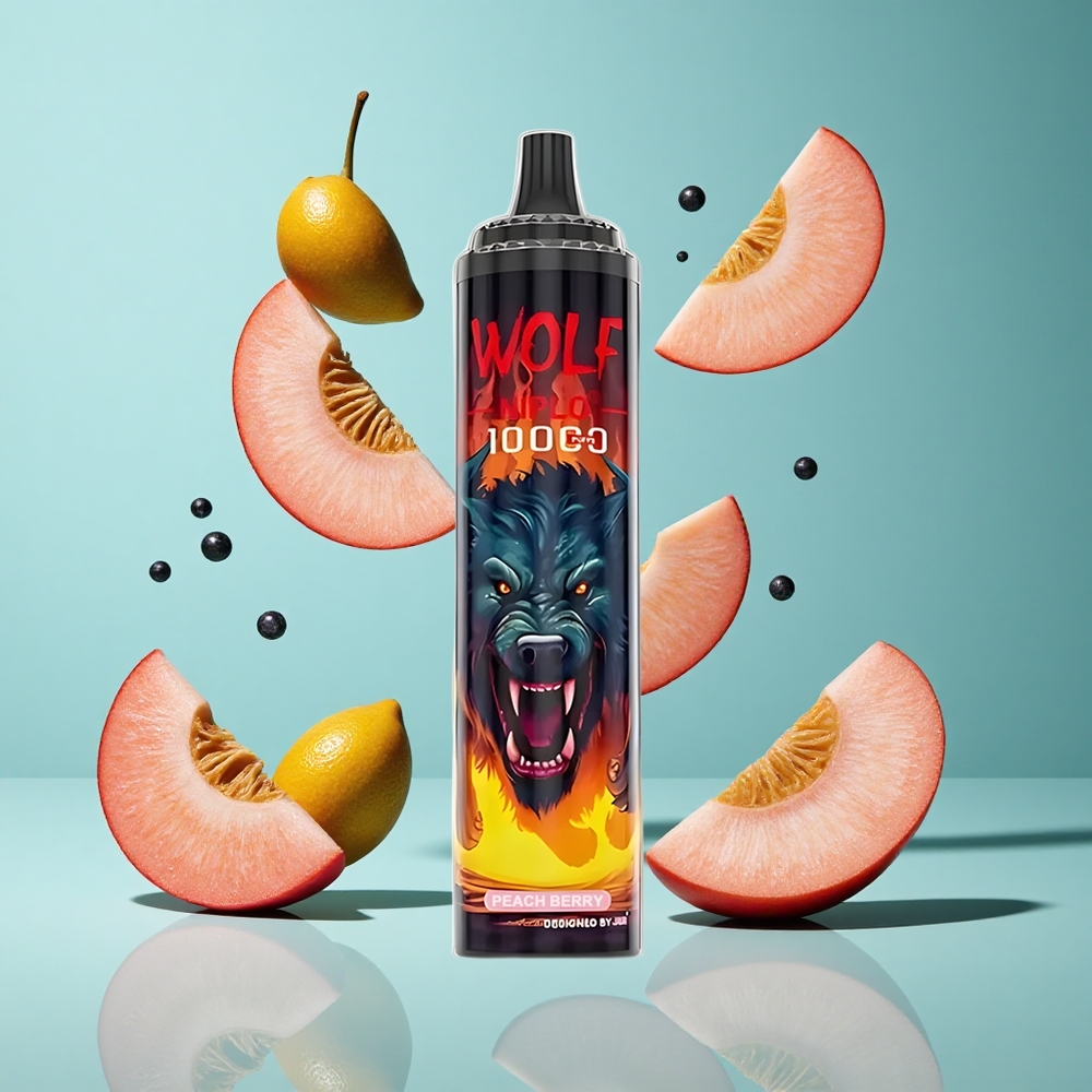 Праскова Ягода JNR Wolf Niplo 10000 Пуфове 650mAh Bulgaria vapes