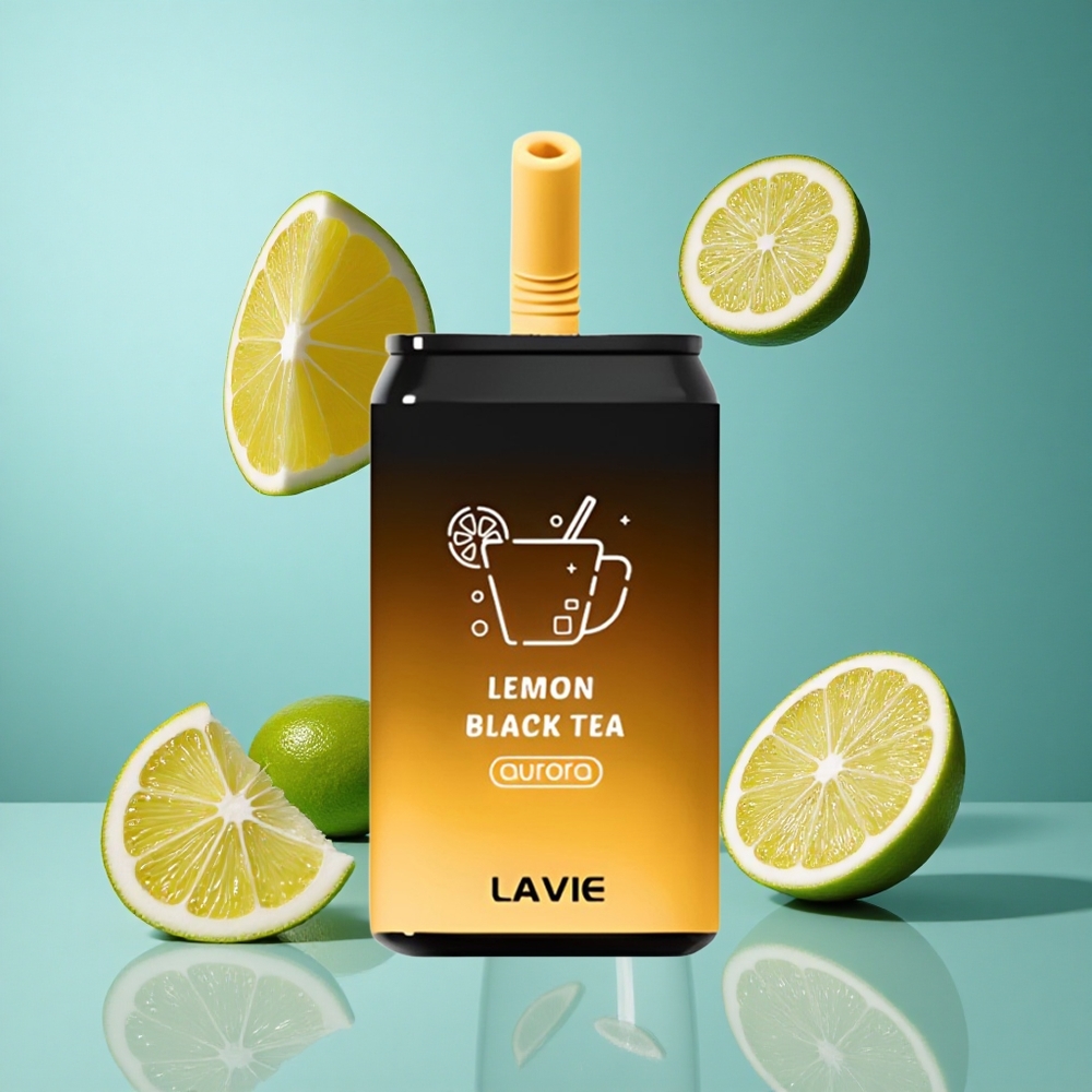 Лимон Черен Чай LAVIE Aurora 11000 Пуфове 22ML Bulgaria vapes