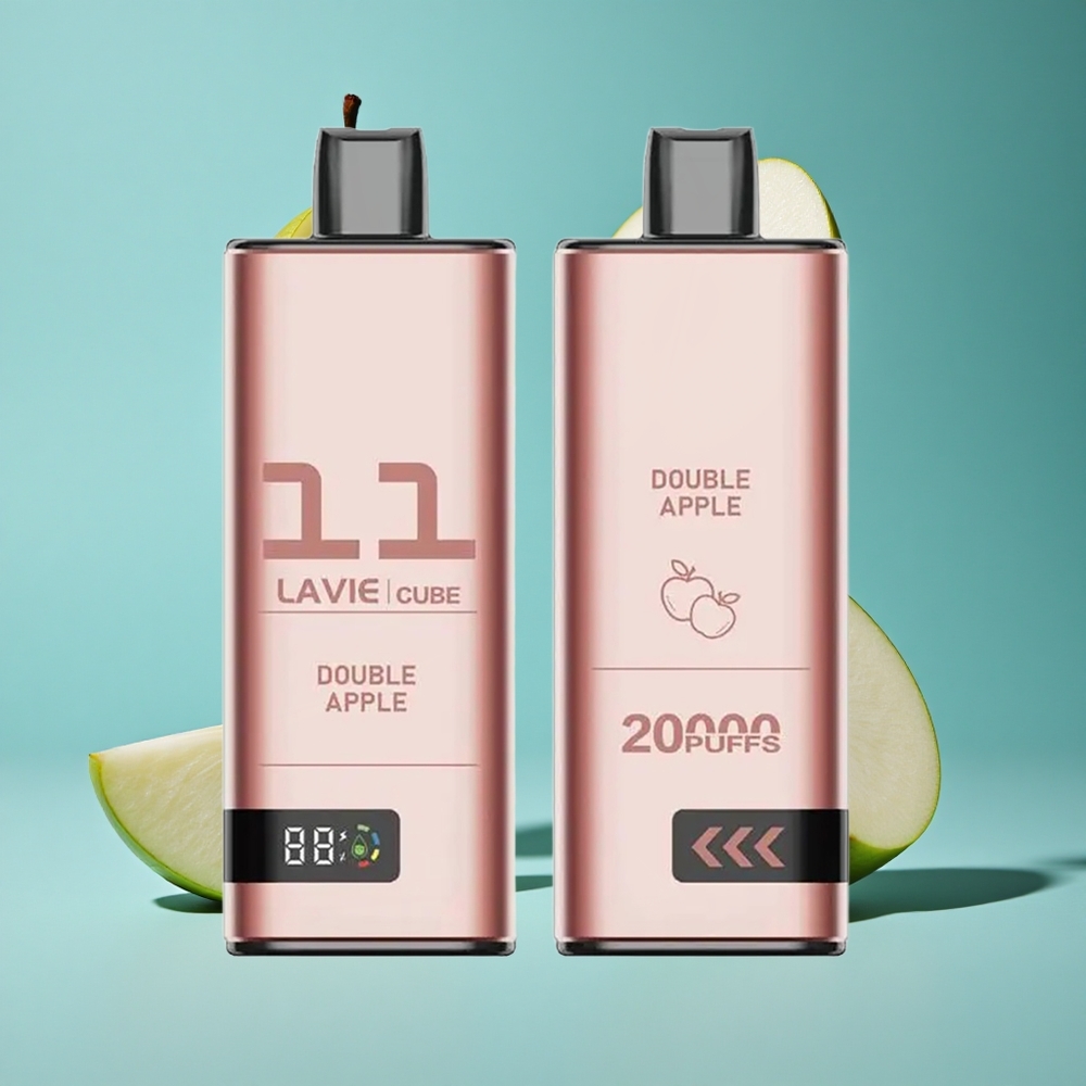 Двойна ябълка Lavie Cube 20000 пуфовса Type C Bulgaria vapes