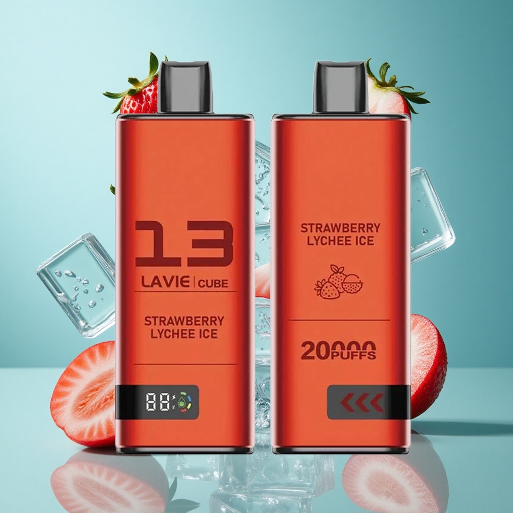 Ягода Личи Лед Lavie Cube 20000 Пуфове Type C Bulgaria vapes