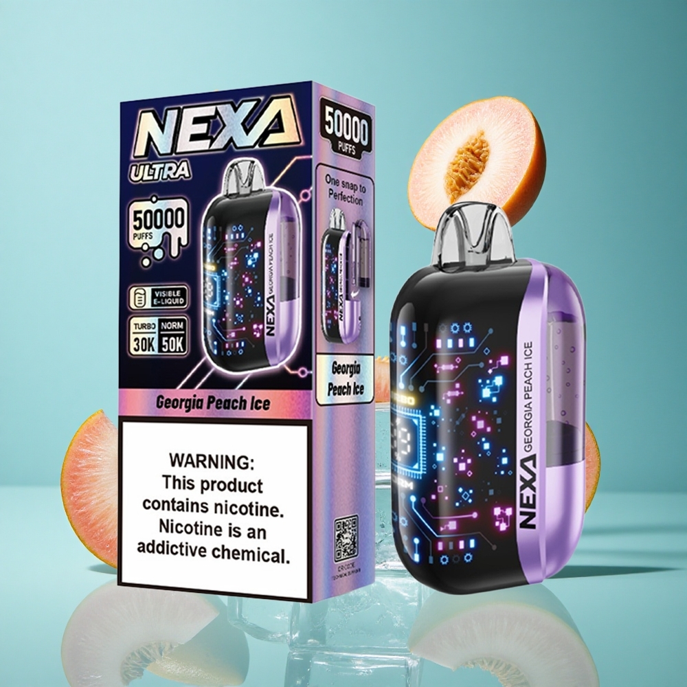 Праскова Лед NEXA Ultra 50000 Външни удари 20мл Капацитет Bulgaria vapes