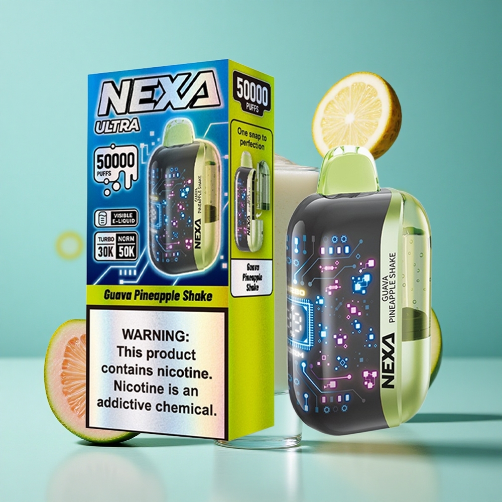Гуава Ананасов Шейк NEXA Ultra 50000 Въздухоизтоци 20мл Bulgaria vapes
