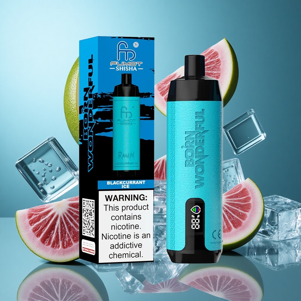Касис Леден RandM Fumot Shisha 10000 Пуфове 0.5% Никотин Bulgaria vapes