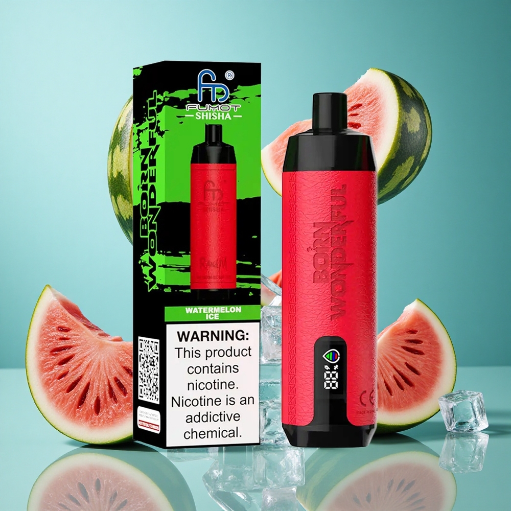 Диня Лед RandM Fumot Shisha 10000 Пуфове 18мл Течност Bulgaria vapes