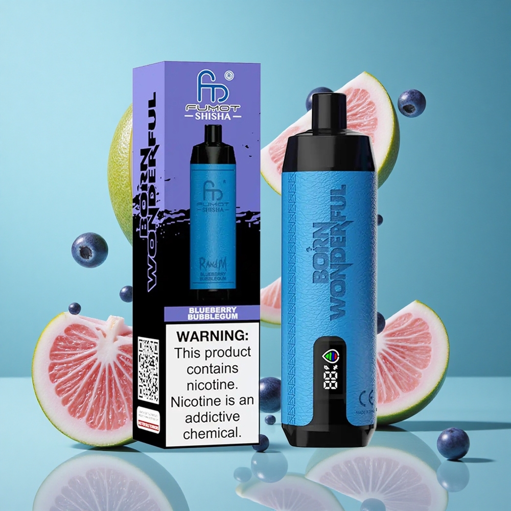 Боровинково балонче RandM Fumot Shisha 10000 Пуфове 18ml Батерия Bulgaria vapes