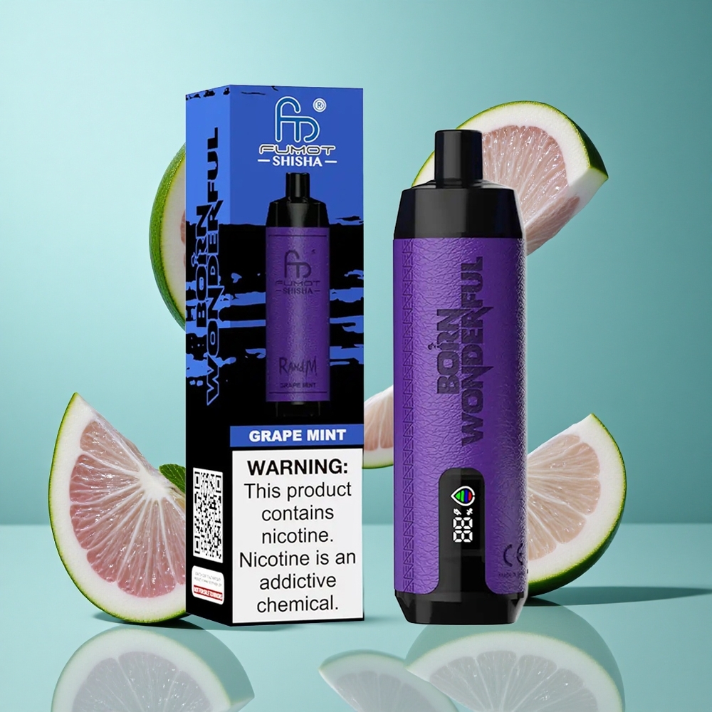 Грозде Мента RandM Fumot Shisha 10000 Пуфове 18ml Bulgaria vapes