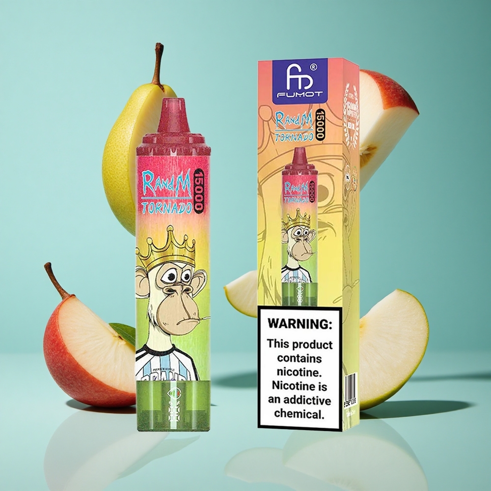 Ябълка Праскова Круша RandM Fumot Tornado 15000 Пуфове 25ml Bulgaria vapes