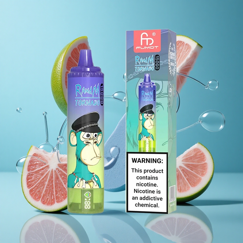 Боровинково балонче RandM Fumot Tornado 15000 Пуфове 25ml Bulgaria vapes