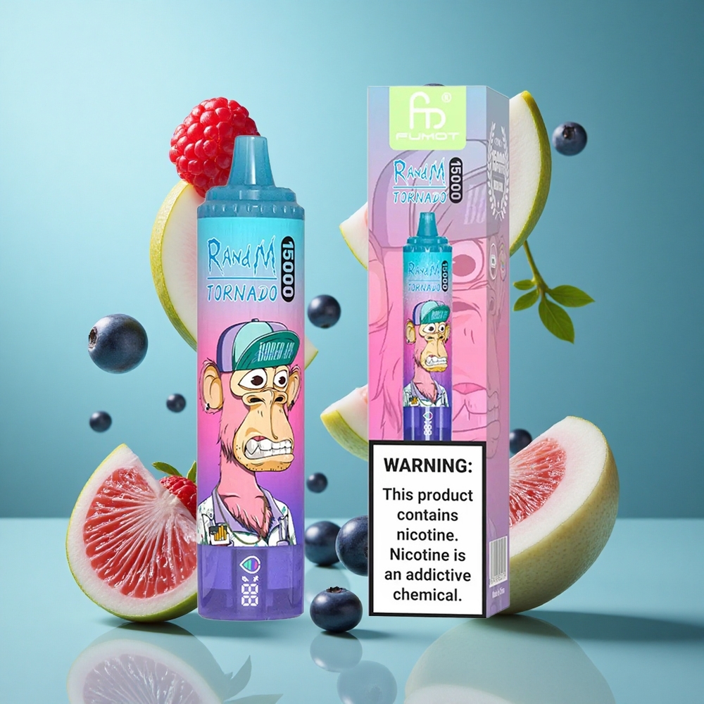 Боровинка Малина RandM Fumot Tornado 15000 Пуфове 25ml Bulgaria vapes