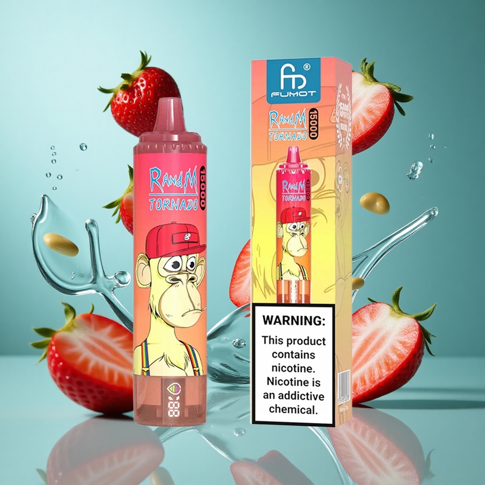 Ягода Червен бик RandM Fumot Tornado 15000 Пуфове 25ml Bulgaria vapes